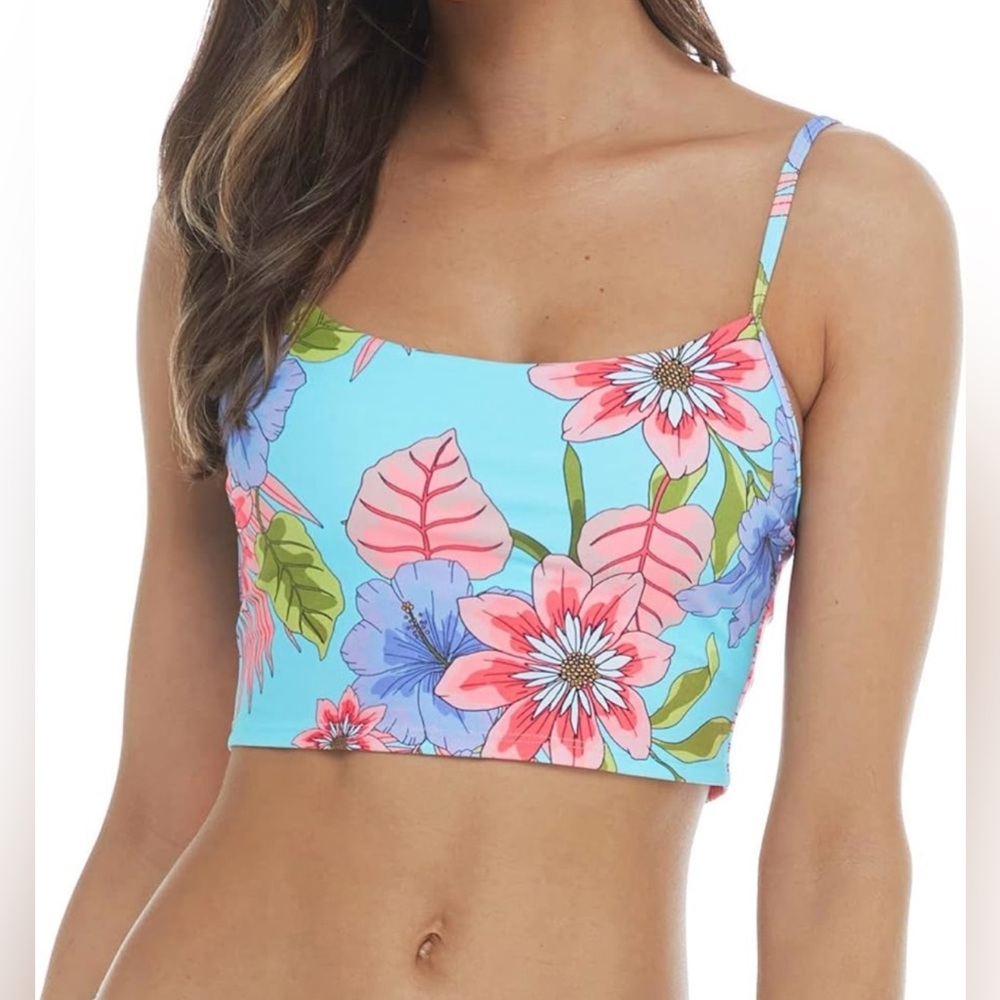 Eidon Swim Selena Floral Crop Top